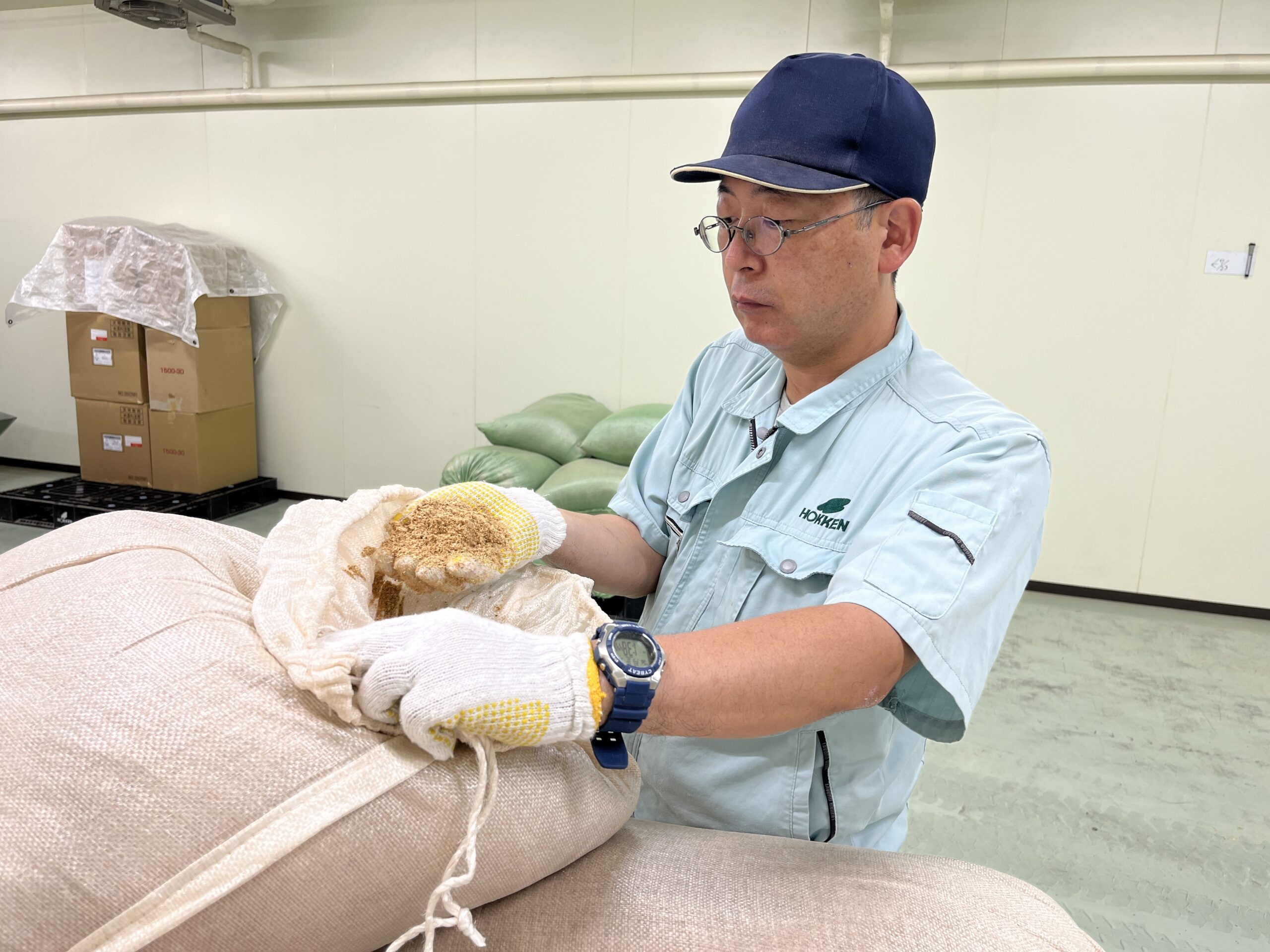 きのこ種菌の培地製造							